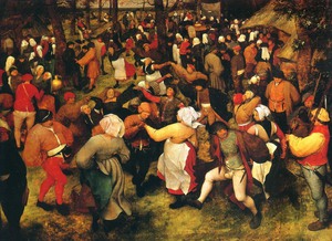 Pieter the Elder Bruegel, The Wedding Dance in the Open Air, Painting on canvas