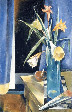 Preston Dickinson, Vase of Flowers, Painting on canvas