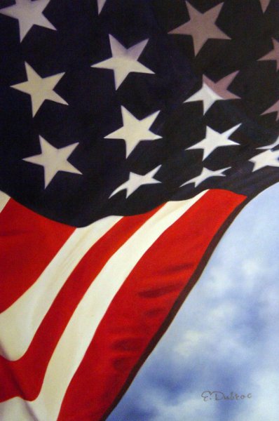 Proud To Be An American. The painting by Our Originals