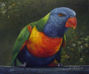 Famous paintings of Animals: Rainbow Laurekeet