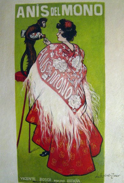 The Anis del Mono. The painting by Ramon Casas