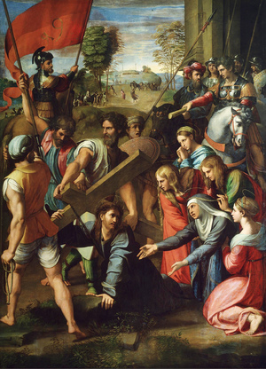 Famous paintings of Religious: Christ Falling on the Way to Calvary
