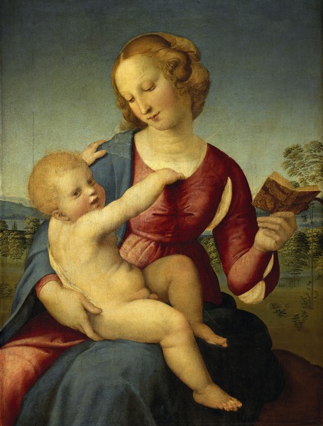 Madonna Colonna. The painting by Raphael 