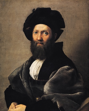Raphael , Portrait of Baldassare Castiglione, Painting on canvas