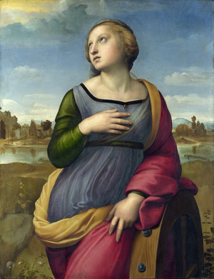 Raphael , Saint Catherine of Alexandria, Painting on canvas