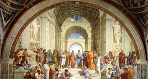 Raphael , School of Athens II, Painting on canvas