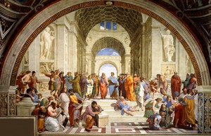Raphael , School of Athens , Painting on canvas