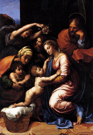 Raphael , The Holy Family of Francis I, Painting on canvas