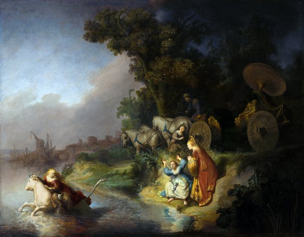 Abduction of Europa (The Rape of Europa). The painting by Rembrandt van Rijn
