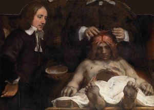 Famous paintings of Men: Anatomy of Doctor Deyman