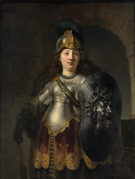Bellona. The painting by Rembrandt van Rijn