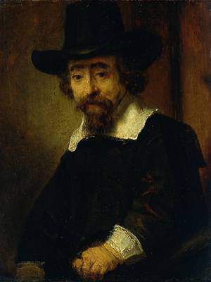 Rembrandt van Rijn, Dr Ephraim Bueno, Jewish Physician and Writer, Painting on canvas