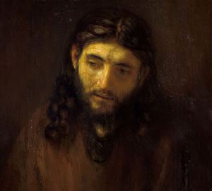 Rembrandt van Rijn, Head of Christ, 1648-56, Painting on canvas