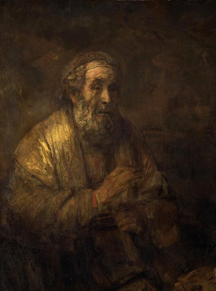 Homer. The painting by Rembrandt van Rijn