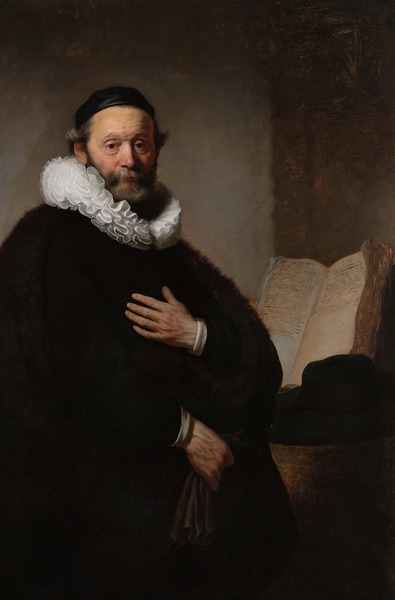 Johannes Wtenbogaert. The painting by Rembrandt van Rijn