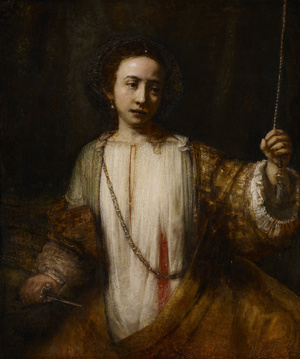 Rembrandt van Rijn, Lucretia, Painting on canvas