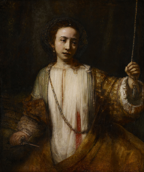 Lucretia. The painting by Rembrandt van Rijn