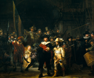Rembrandt van Rijn, Night Watch, Painting on canvas