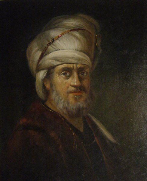 Portrait Of A Man In An Oriental Costume. The painting by Rembrandt van Rijn