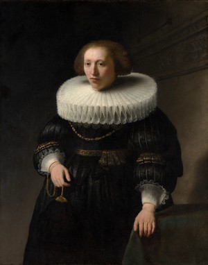 Rembrandt van Rijn, Portrait of a Woman, probably a Member of the Van Beresteyn Family, Painting on canvas