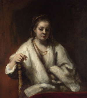 Rembrandt van Rijn, Portrait of Hendrickje Stoffels, Painting on canvas