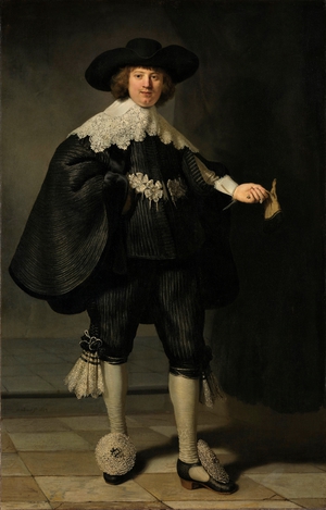 Rembrandt van Rijn, Portrait of Marten Soolmans, Painting on canvas