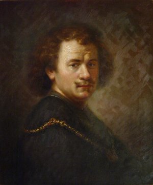 Self Portrait, Rembrandt van Rijn, Art Paintings