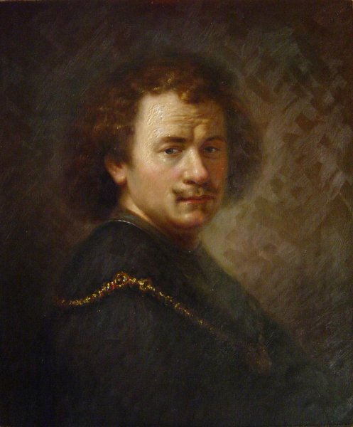 Self Portrait. The painting by Rembrandt van Rijn