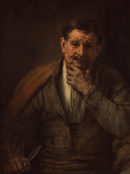St. Bartholomew. The painting by Rembrandt van Rijn