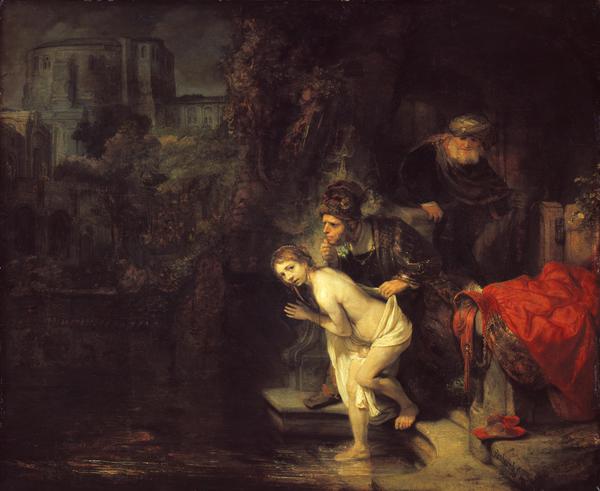 Susanna in the Bath. The painting by Rembrandt van Rijn
