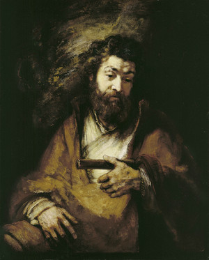 Rembrandt van Rijn, The Apostle Simon, Painting on canvas