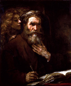Reproduction oil paintings - Rembrandt van Rijn - The Inspiration of Saint Matthew