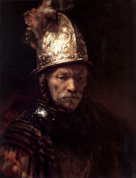The Man with the Golden Helmet. The painting by Rembrandt van Rijn