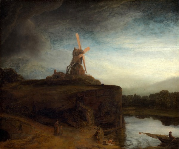 The Mill. The painting by Rembrandt van Rijn