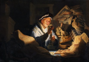 Reproduction oil paintings - Rembrandt van Rijn - The Parable of the Rich Man (Moneychanger)