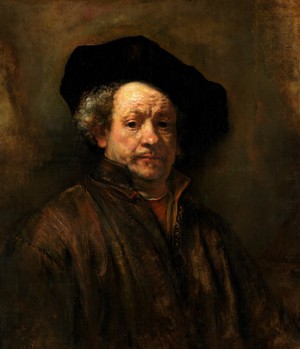 Rembrandt van Rijn, The Self-Portrait, Rembrandt, Painting on canvas