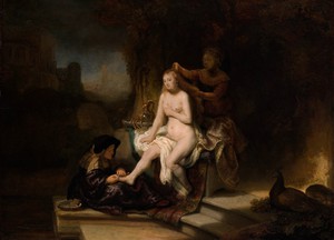 Rembrandt van Rijn, The Toilet of Bathsheba, Painting on canvas