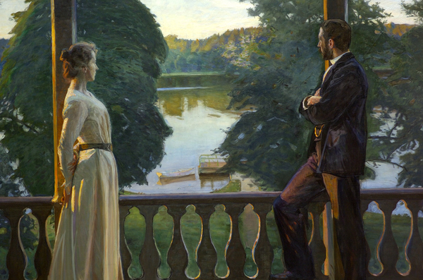 Nordic Summer Evening. The painting by Richard Bergh