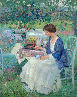 Richard Edward Miller, A Gray Day, Painting on canvas