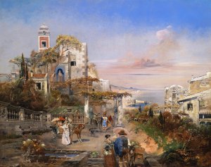 Robert Alott, Southern Capriccio, Painting on canvas