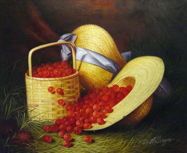 Harvest Of Cherries. The painting by Robert Dunning
