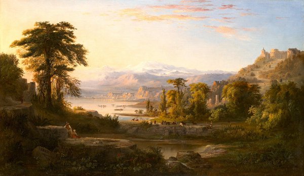 Dream of Italy. The painting by Robert Scott Duncanson