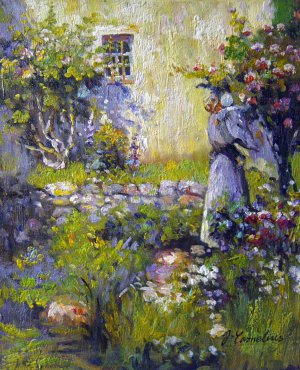 Robert Vonnoh, Peasant Garden, Painting on canvas
