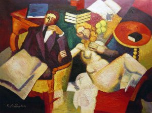Married Life, Roger De La Fresnaye, Art Paintings