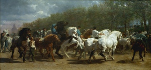 Rosa Bonheur, A Horse Fair, Painting on canvas