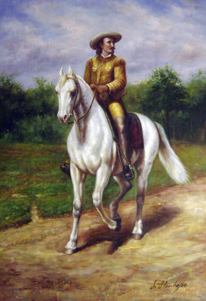 Col. William F. Cody. The painting by Rosa Bonheur