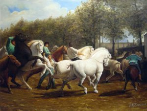 Rosa Bonheur, The Horse Fair, Painting on canvas