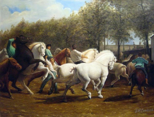 The Horse Fair. The painting by Rosa Bonheur