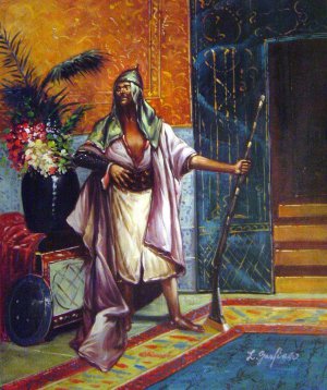 Famous paintings of Men: Harem Guard