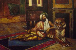 Rudolph Ernst, The Sheik's Favorite, Painting on canvas